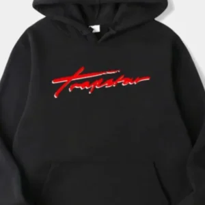 Felpa Con Cappuccio Trapstar Con Logo Rosso Nero