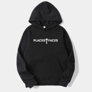 Felpa con cappuccio T-Faces di Trapstar Places nera