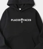 Felpa con cappuccio T-Faces di Trapstar Places nera