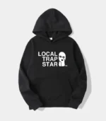 Felpa con cappuccio Trapstar stampata locale nera