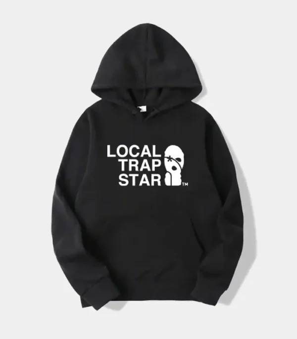 Felpa con cappuccio Trapstar stampata locale nera