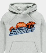 Felpa con cappuccio grigia in ciniglia di Trapstar Shooters