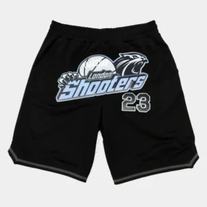 Pantaloncini da basket Trapstar Shooters SS23 Neri-Ghiaccio
