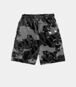Pantaloncini mimetici decodificati Trapstar neri