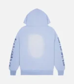 Felpa con cappuccio Trapstar Script Spray Blu
