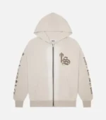 Felpa con cappuccio Trapstar Script Spray Sand