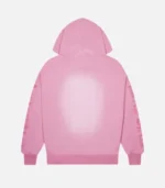 Felpa con cappuccio rosa spray con scritta Trapstar