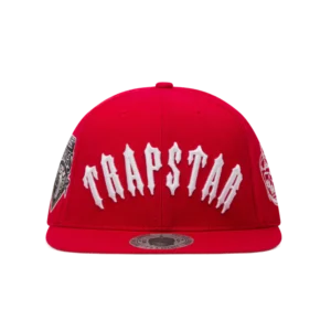 Trapstar Irongate Hat Arch Snapback – ROSSO/BIANCO